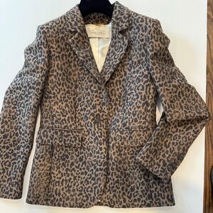 Golden Goose Leopard Print Blazer, 42